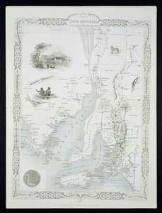 Part of South Australia, from a Series of World Maps published by John Tallis und Co, New York and London